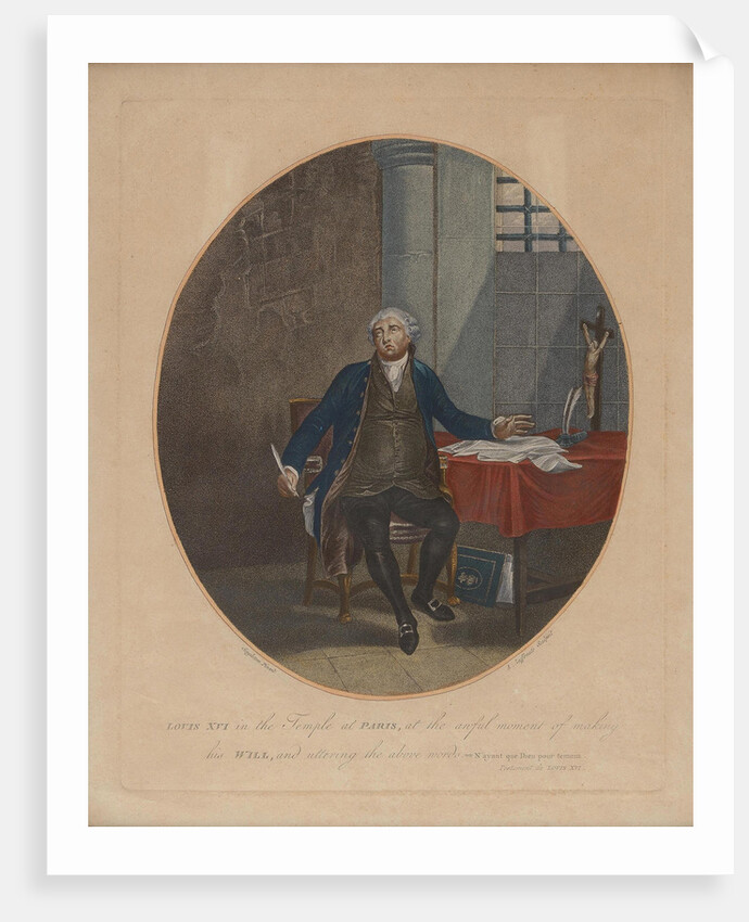 Louis XVI in the Temple, ca 1797 by Anonymous