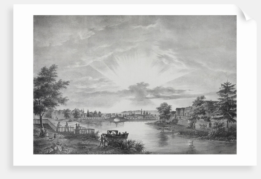 Presnensky Ponds in Moscow, 1825 by Anonymous