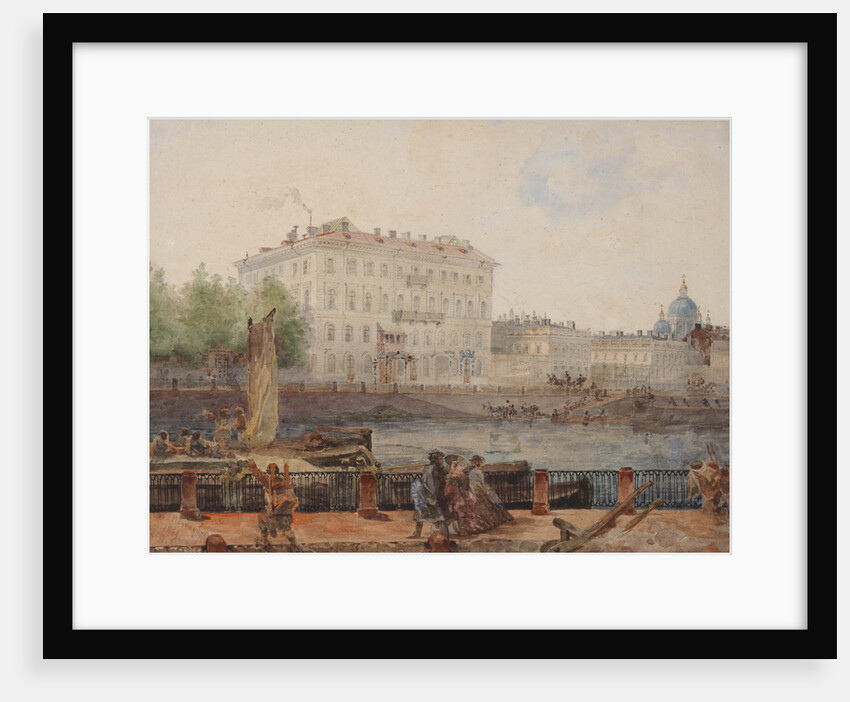 House of M.D. Tarasova at the embankment of Fontanka, 1861 by Anonymous