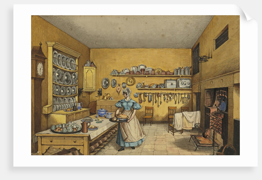 The Kitchen at Langton Hall by Anonymous