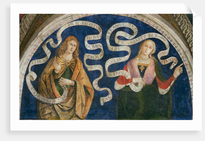 The Prophet Micah and the Tiburtine Sibyl, 1492-1495 by Anonymous