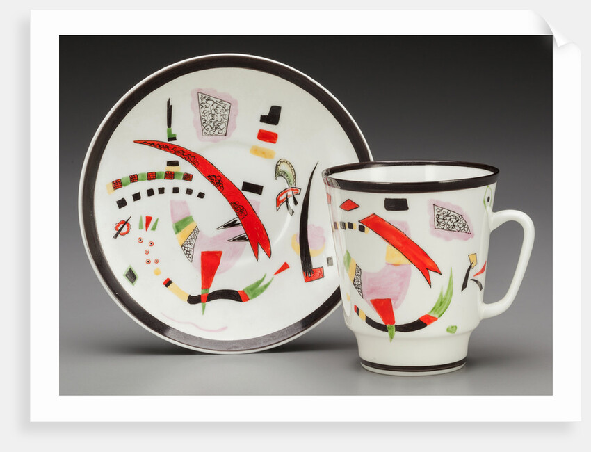 Cup with saucer, 1923 by Anonymous