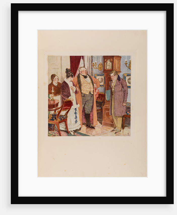 Illustration to the comedy Woe from Wit by Alexander Griboyedov, 1913 by Anonymous