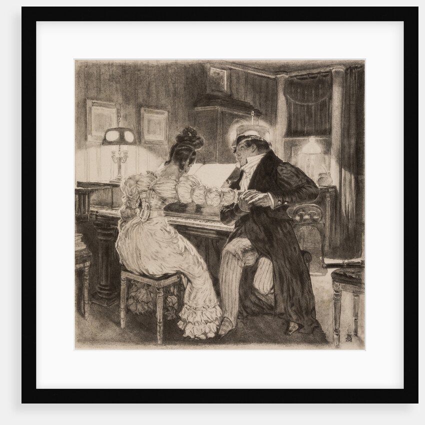 Illustration to the comedy Woe from Wit by Alexander Griboyedov, 1913 by Anonymous