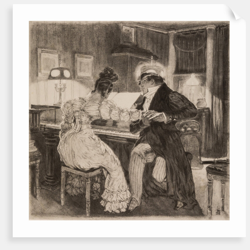 Illustration to the comedy Woe from Wit by Alexander Griboyedov, 1913 by Anonymous