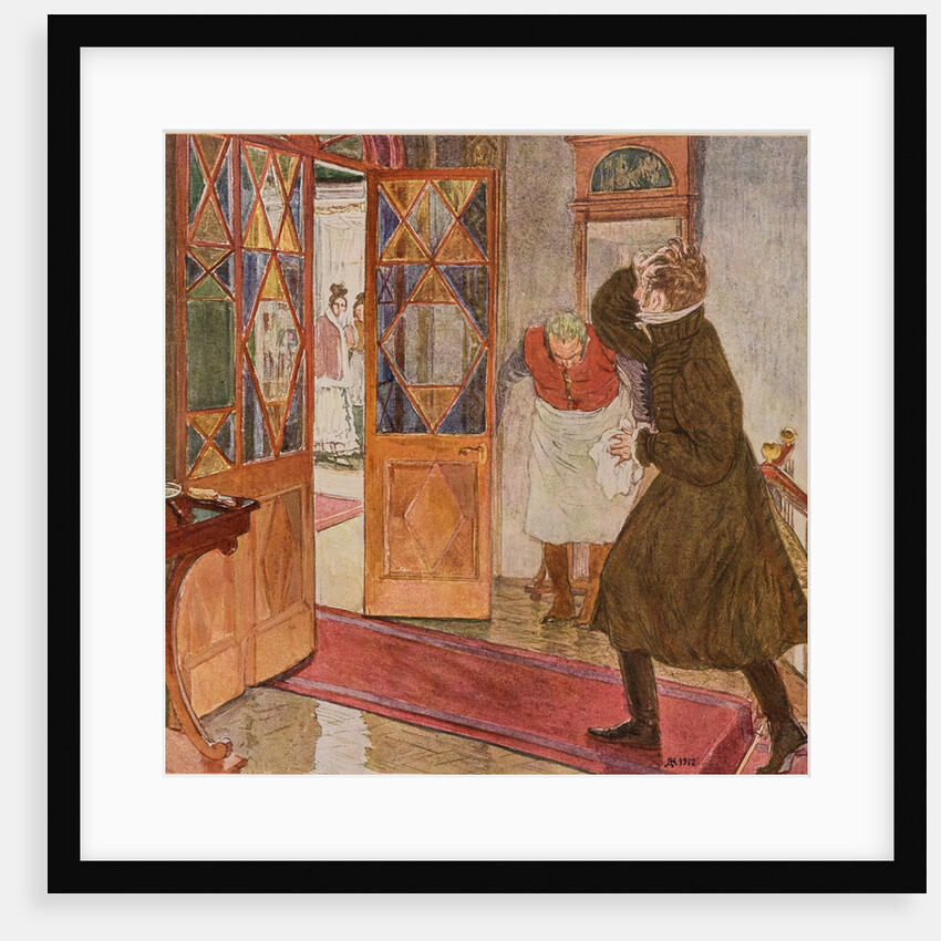 Illustration to the comedy Woe from Wit by Alexander Griboyedov, 1913 by Anonymous
