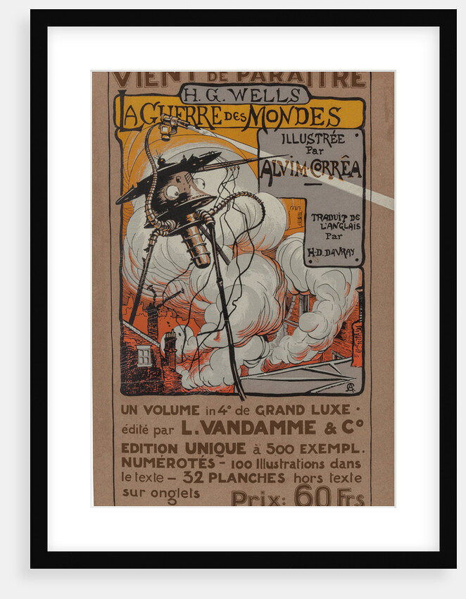 Poster to the special edition of The War of Worlds by H. G. Wells, 1906 by Anonymous
