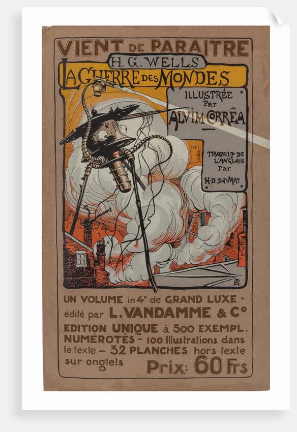 Poster to the special edition of The War of Worlds by H. G. Wells, 1906 by Anonymous