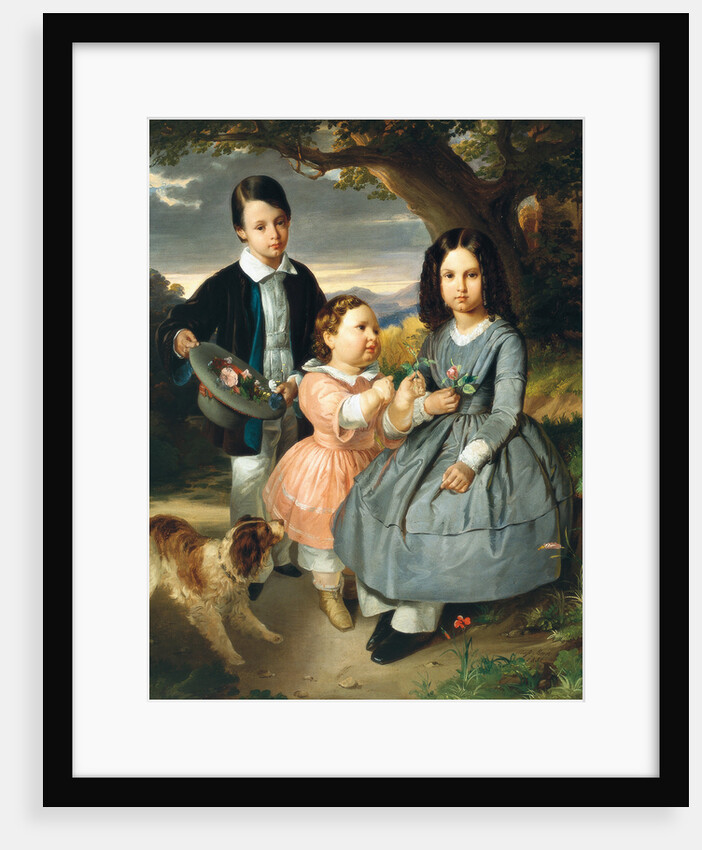 Children group portrait, 1851 by Anonymous