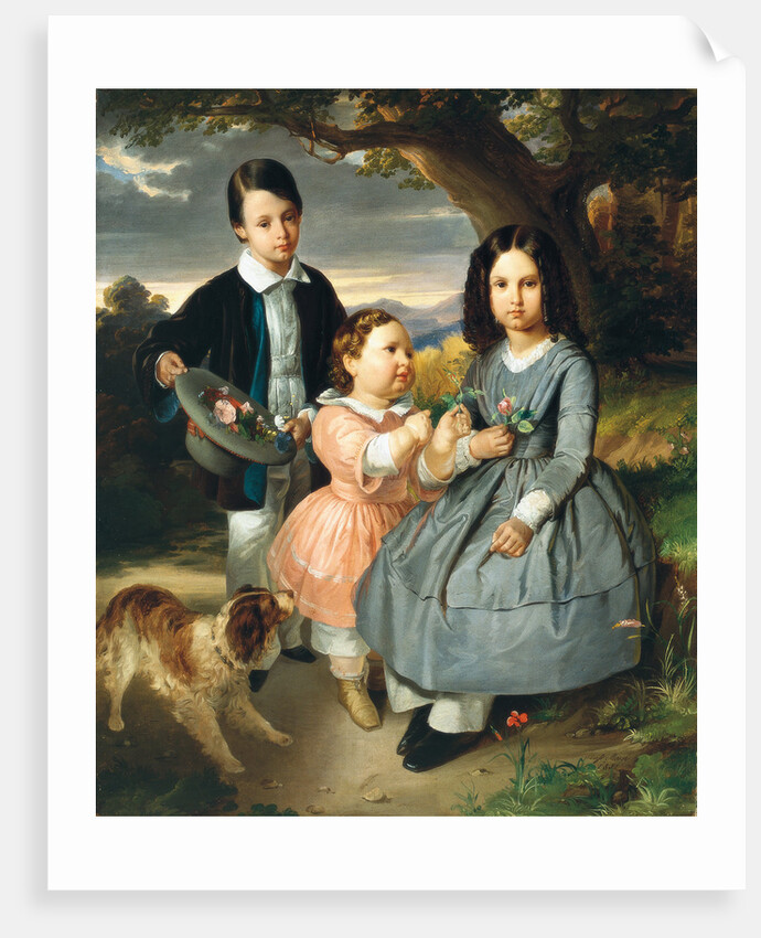 Children group portrait, 1851 by Anonymous
