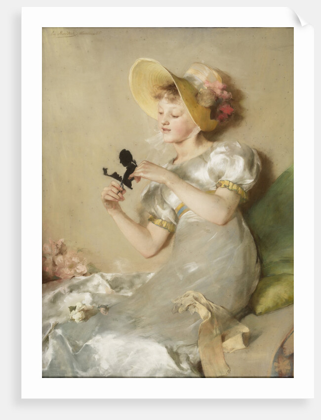 The Papercutting, c. 1890 by Anonymous