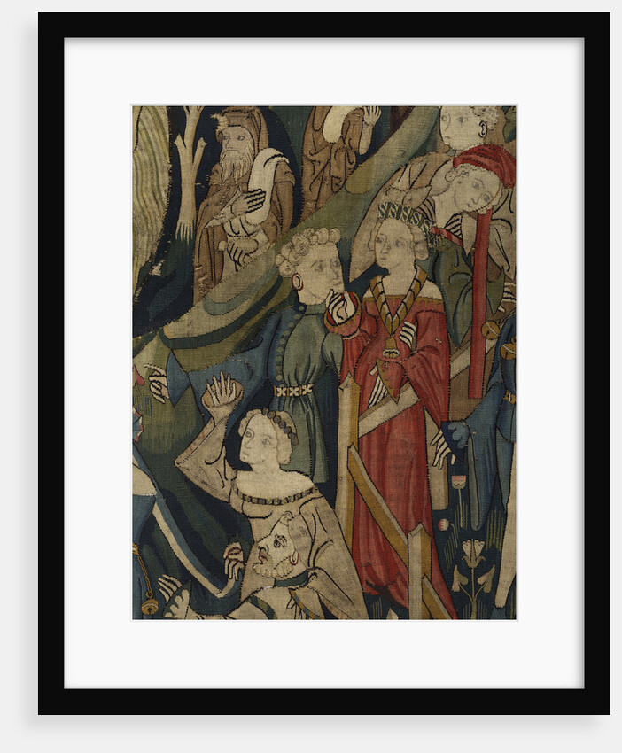 Courtly Love Games (Spieleteppich), tapestry. Detail, ca 1400 by Anonymous