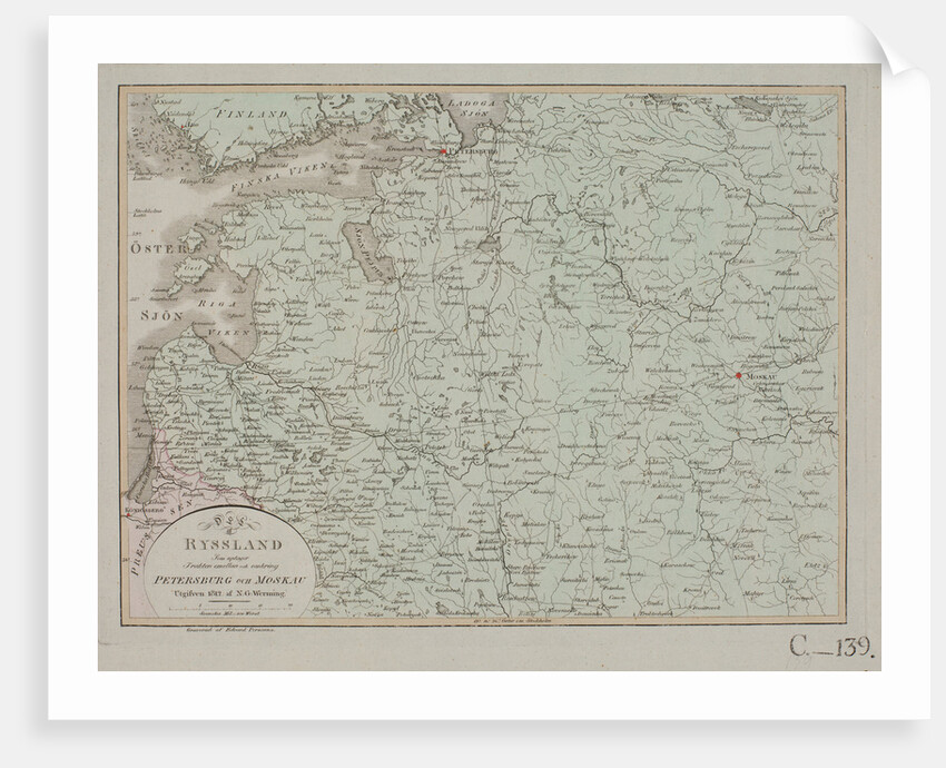 The area between Petersburg and Moscow in Russia, 1812 by Anonymous
