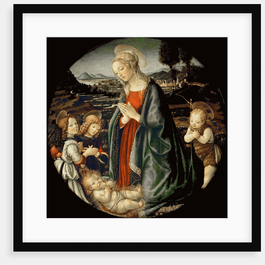 The Virgin Adoring the Christ Child with Saint John the Baptist and Two Angels, Between 1475 and 149 by Anonymous