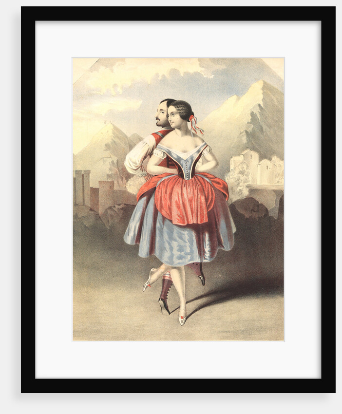 Fanny Cerrito and Arthur Saint-Léon in La Polka by Cesare Pugni, c. 1843 by Anonymous