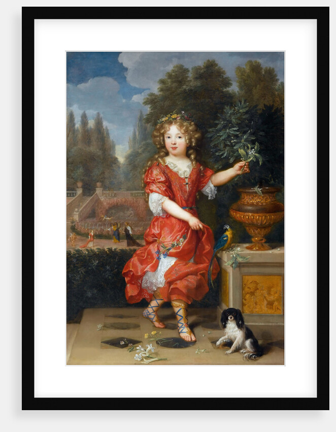 Portrait of Mademoiselle de Blois, Marie-Anne de Bourbon, daughter of Louis XIV by Anonymous