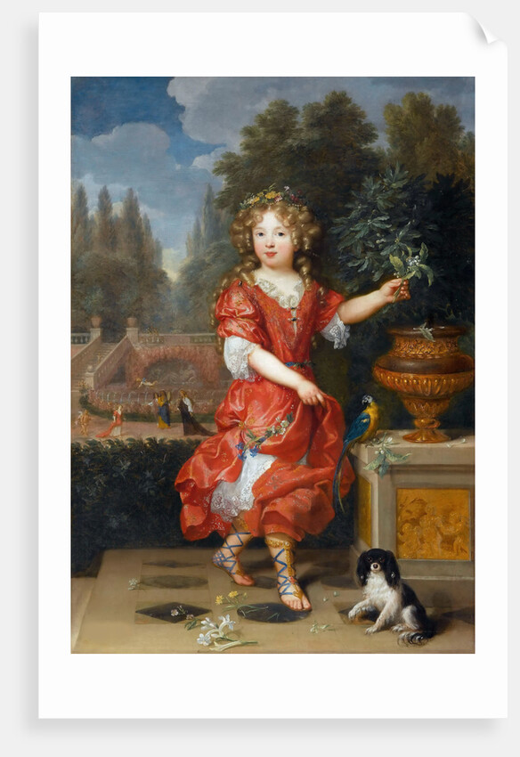 Portrait of Mademoiselle de Blois, Marie-Anne de Bourbon, daughter of Louis XIV by Anonymous