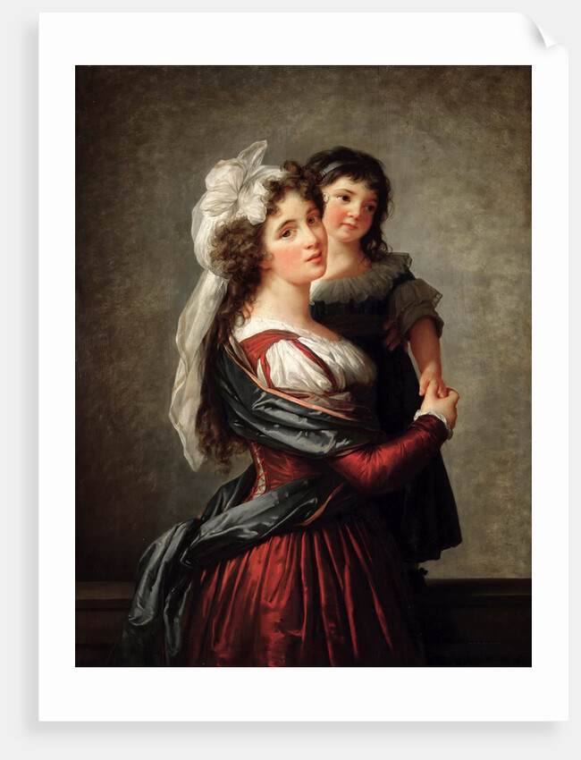 Madame Rousseau and her Daughter, 1789 by Anonymous