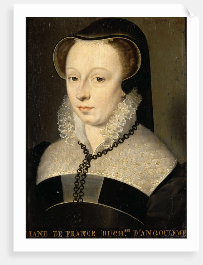 Diane de France, Duchess of Angoulême, 1568 by Anonymous