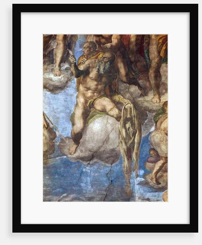 Saint Bartholomew displaying his flayed skin, 1537-1541 by Anonymous