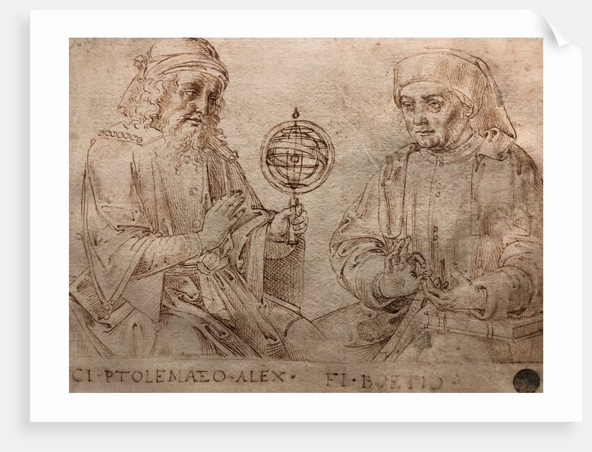 Claudius Ptolemy and Boethius by Anonymous