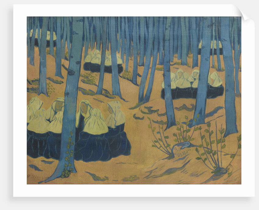 Breton Women, the Meeting in the Sacred Wood. (Bretonnes, réunion dans le bois sacré), ca 1892 by Anonymous