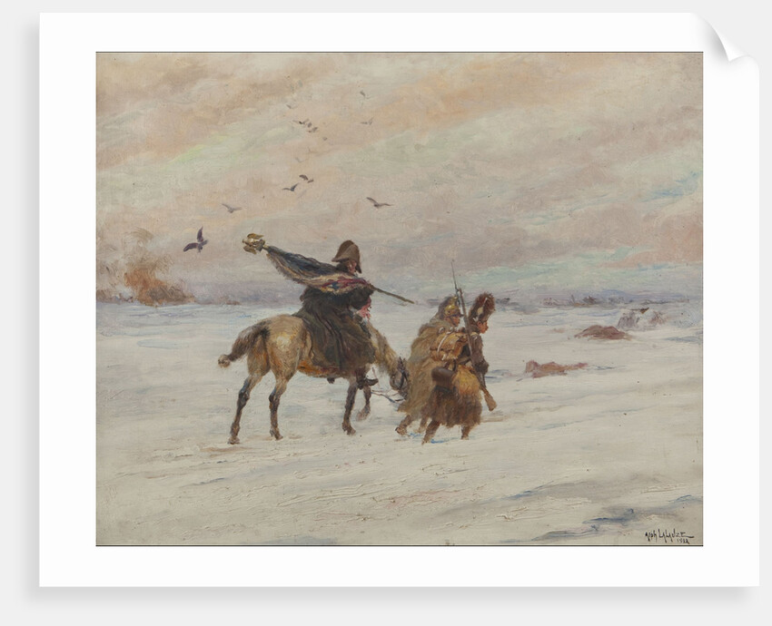 Standard-bearer during the retreat from Russia, 1928 by Anonymous