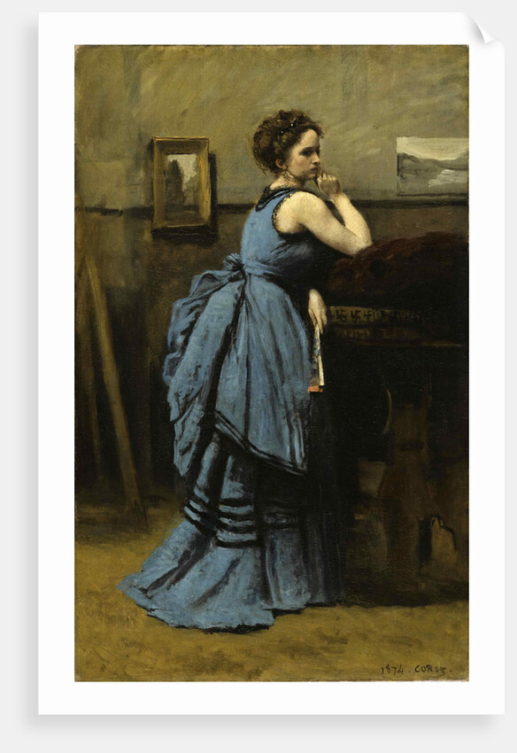 La Dame en bleu, 1874 by Anonymous