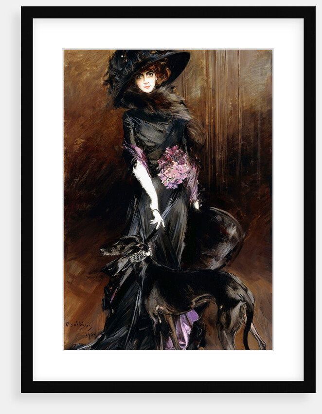 Marchesa Luisa Casati with a Greyhound, 1908 by Anonymous
