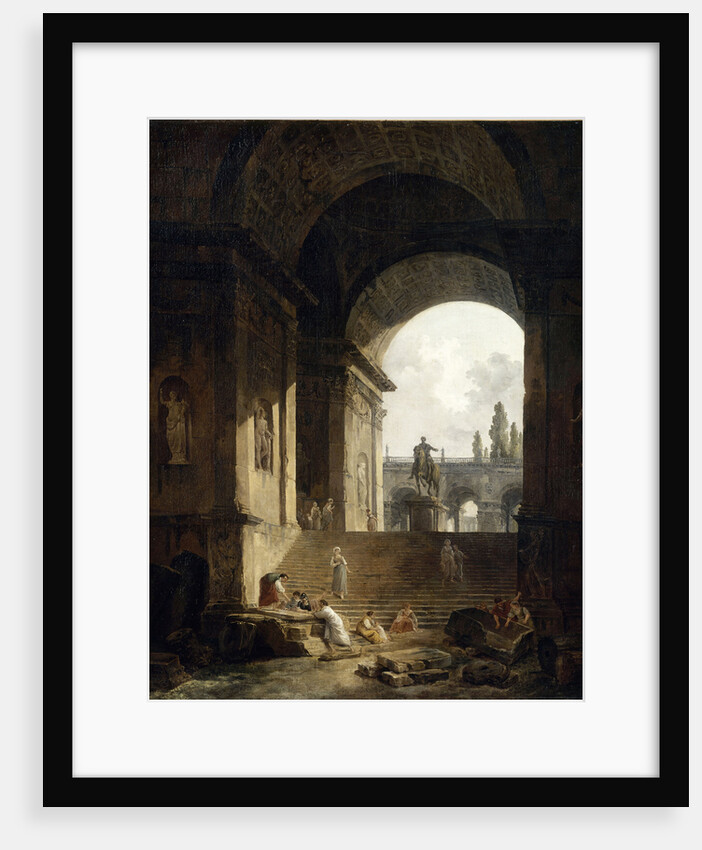 View of the Capitol With the Equestrian Statue of Marcus Aurelius, 1774 by Anonymous