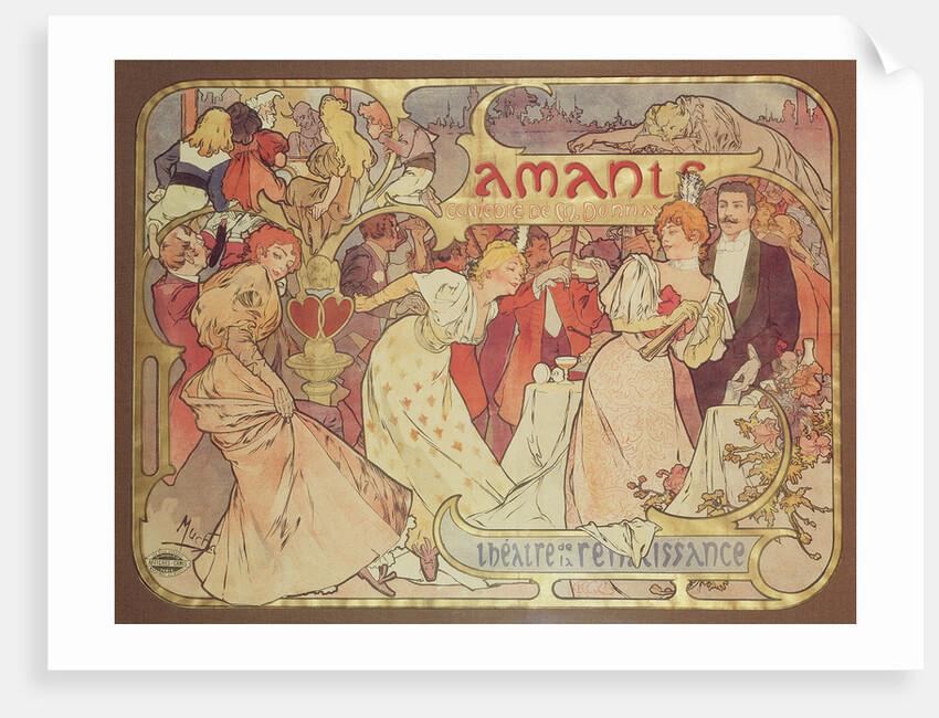 Amants a comedy at the Theatre de la Renaissance, 1895 by Anonymous