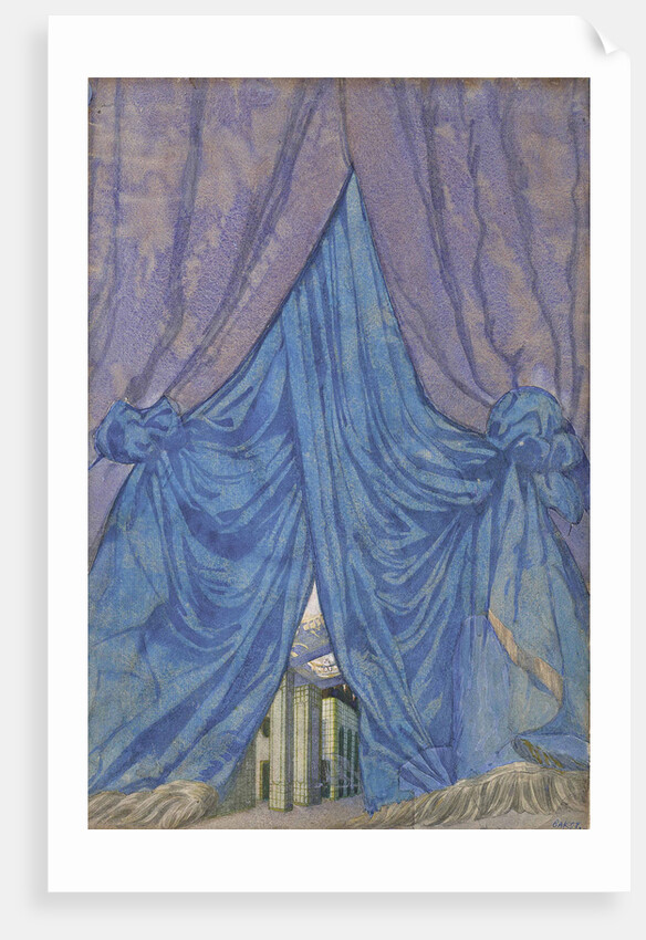 Design of curtain for the ballet Sleeping beauty by P. Tchaikovsky, 1921 by Anonymous