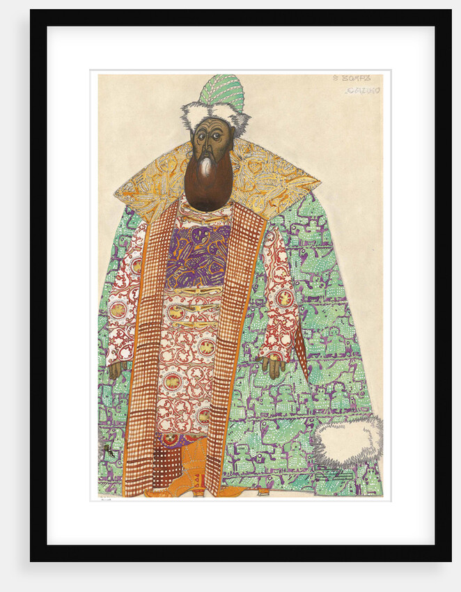 Boyar. Costume design for the opera Sadko by N. Rimsky-Korsakov, 1911 by Anonymous