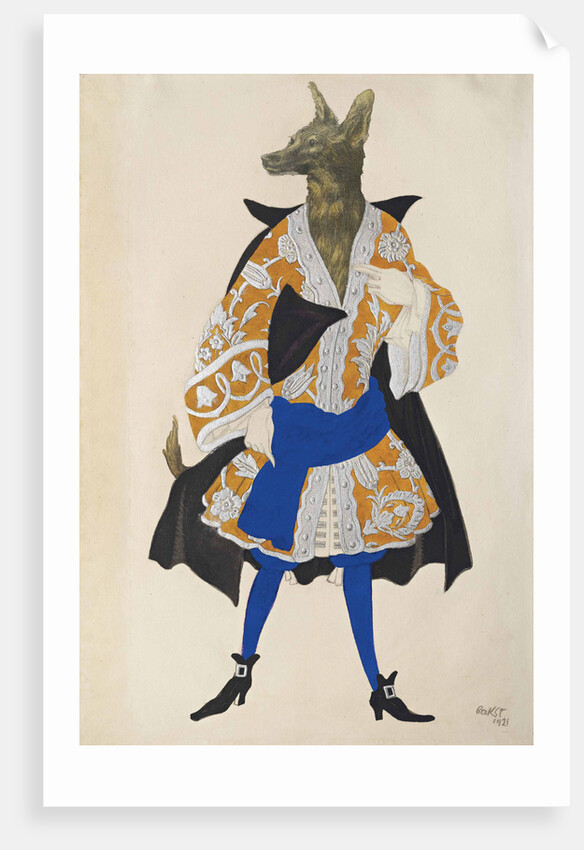 Costume design for the ballet Sleeping Beauty by P. Tchaikovsky, 1921 by Anonymous