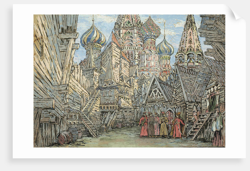Stage design for the opera Khovanshchina by M. Musorgsky by Anonymous