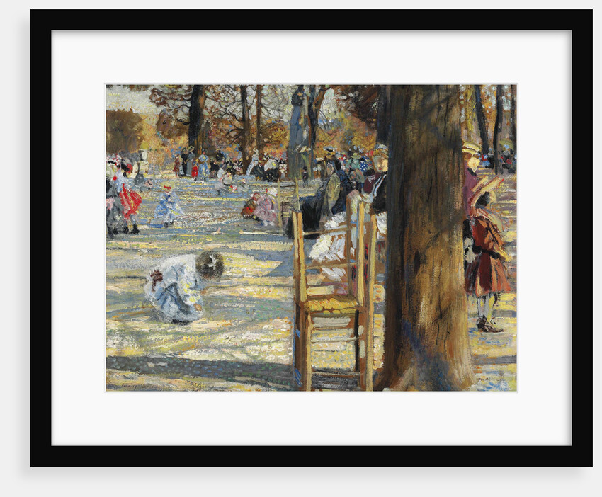 Luxembourg Gardens in spring, 1910 by Anonymous