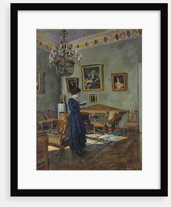 Young woman reading, 1919 by Anonymous