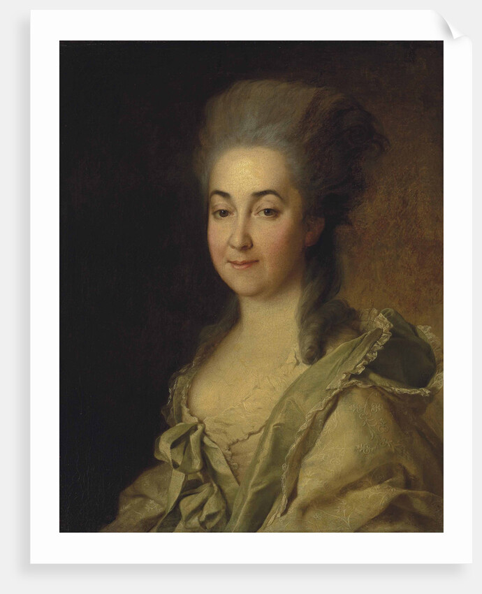 Portrait of Agafokleya Alexandrovna Poltoratskaya, née Shishkova, c. 1780 by Anonymous