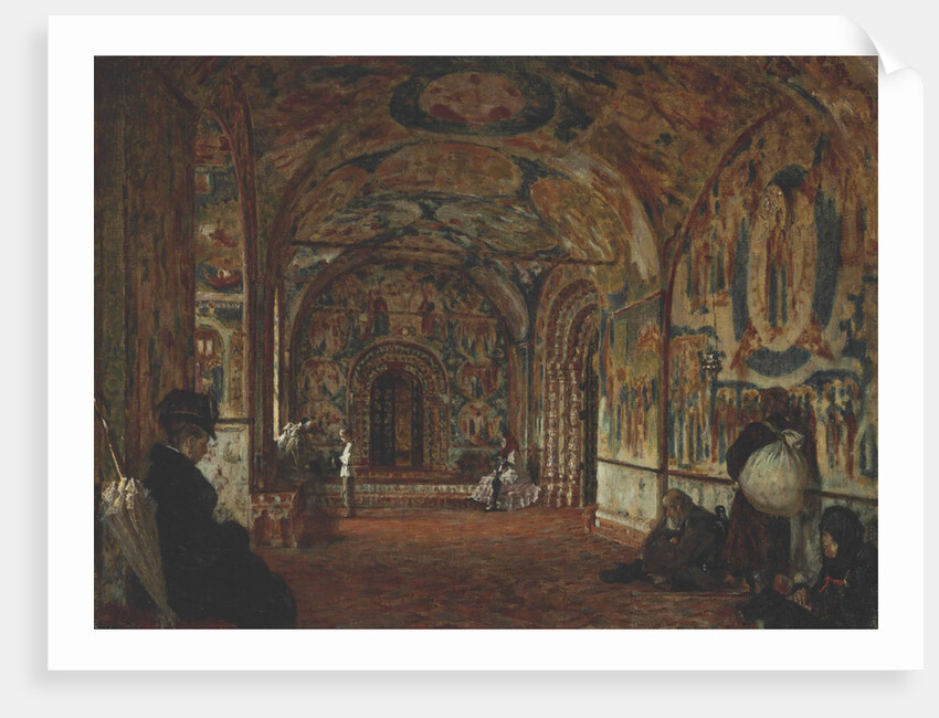 The entrance of a 17th Century Church in Yaroslavl, ca 1894 by Anonymous