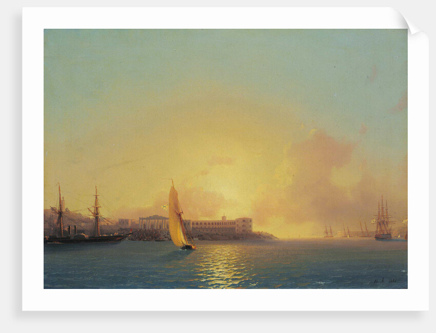 Grafskaya Wharf, Sevastopol, 1852 by Anonymous