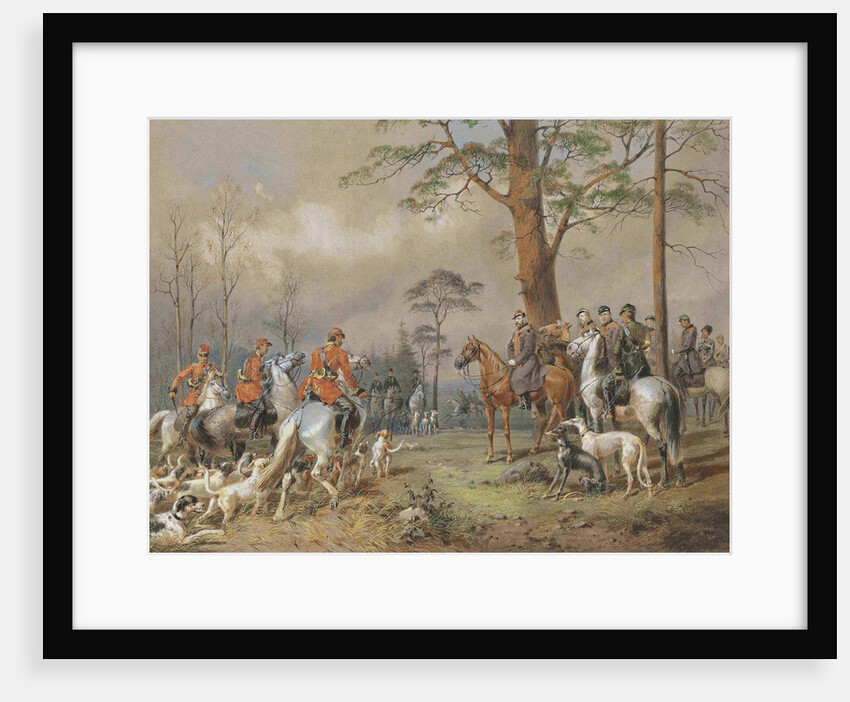 The hunting party of Emperor Alexander II by Anonymous