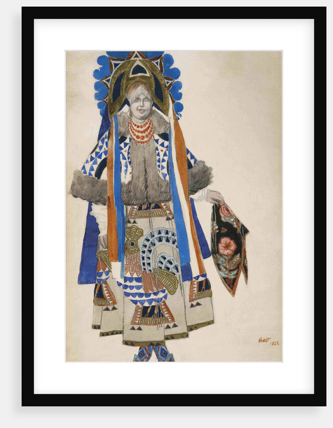 Costume design for the Vaudeville Old Moscow at the Théâtre Femina in Paris, 1922 by Anonymous