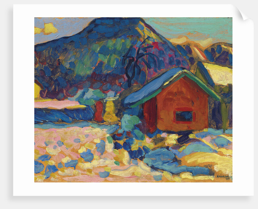 Winter study with mountain, 1908 by Anonymous