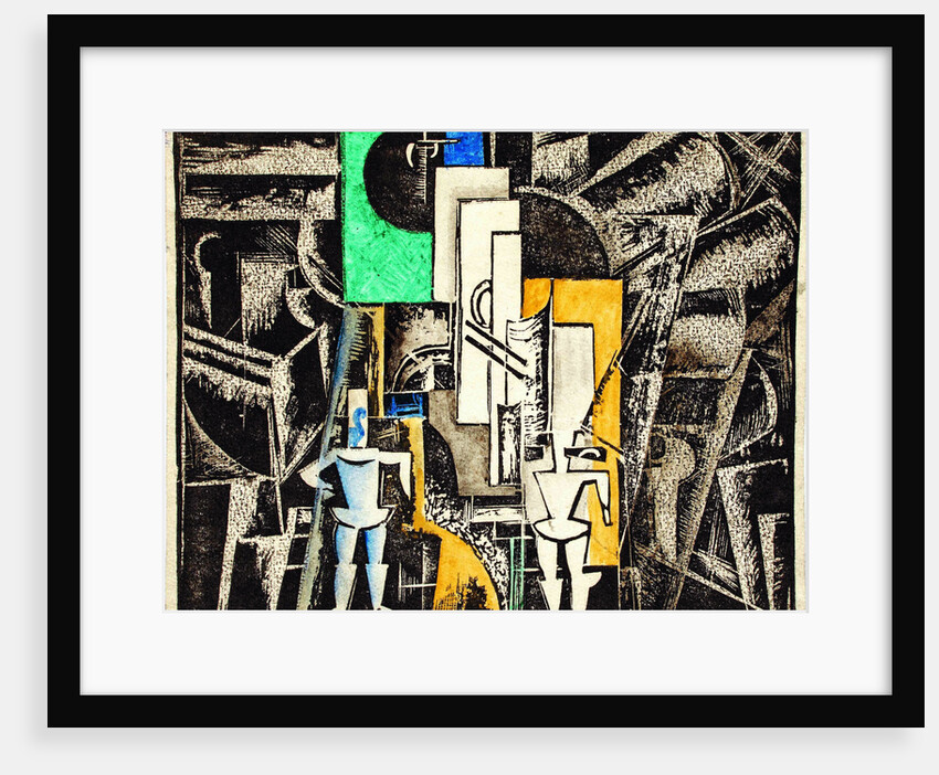 Set design for the opera Victory over the sun after A. Kruchenykh, 1920 by Anonymous