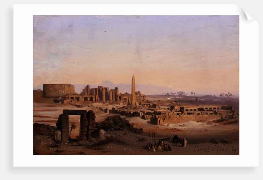 Egypt. Karnak in Thebes, 1843 by Anonymous