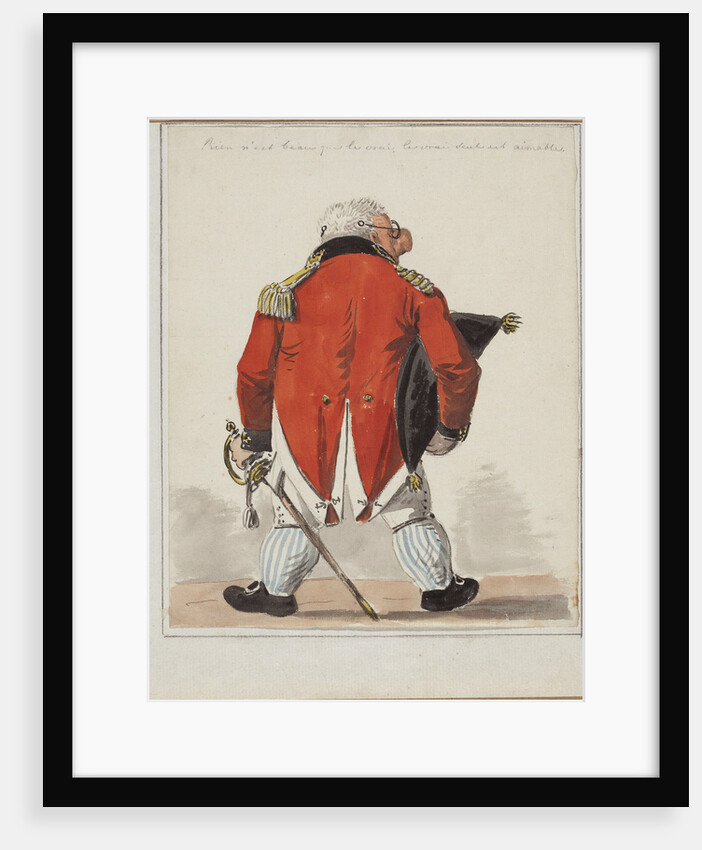 Portrait Caricature of the architect Giacomo Quarenghi, c. 1810 by Anonymous
