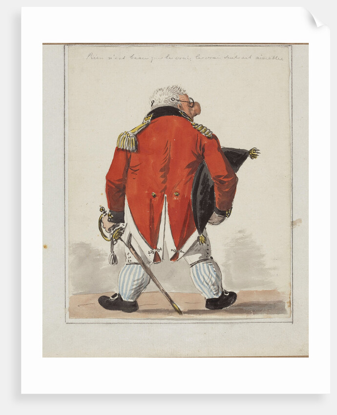 Portrait Caricature of the architect Giacomo Quarenghi, c. 1810 by Anonymous