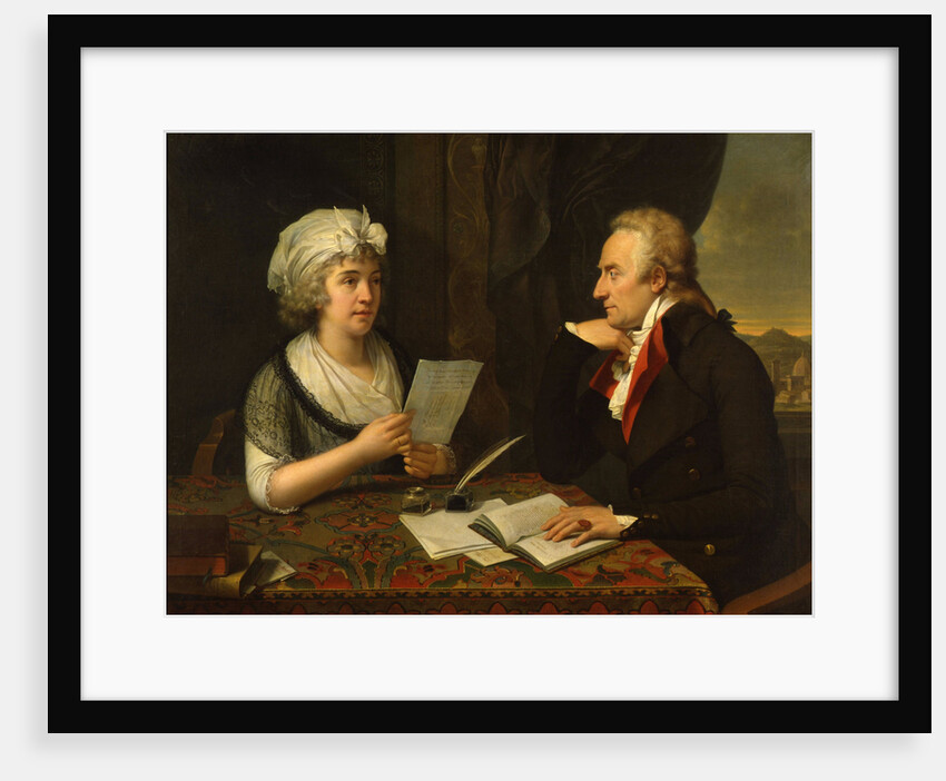 The poet Count Vittorio Alfieri and Princess Louise of Stolberg-Gedern, 1796 by Anonymous