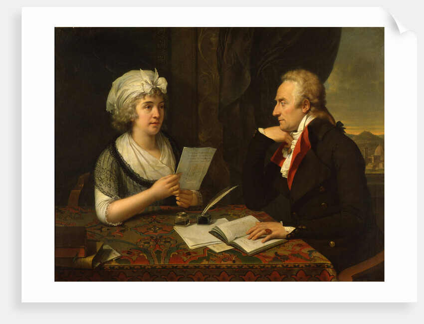 The poet Count Vittorio Alfieri and Princess Louise of Stolberg-Gedern, 1796 by Anonymous