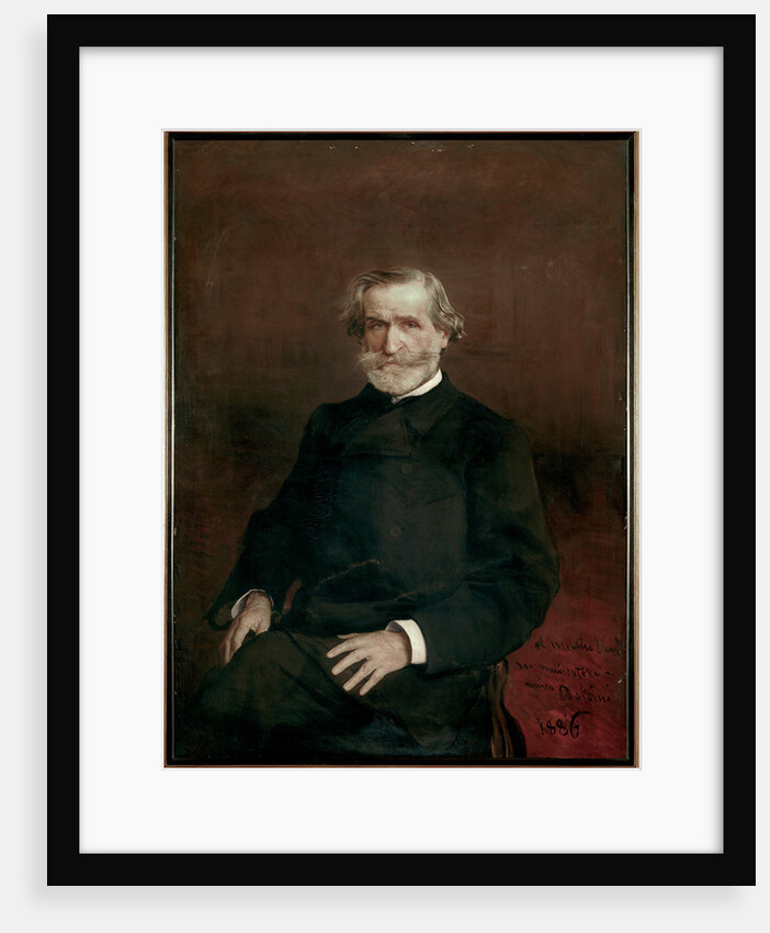 Portrait of the Composer Giuseppe Verdi, 1886 by Anonymous
